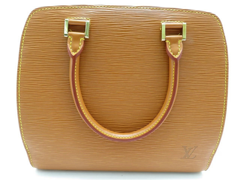 LOUIS VUITTON Pont Neuf Handbag Epi Leather Zipangu Gold Brown